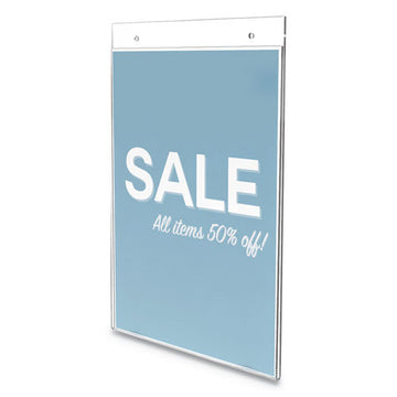 deflecto® Classic Image Wall Sign Holder, 8 1-2" X 11", Clear Frame, 12-pack freeshipping - TVN Wholesale